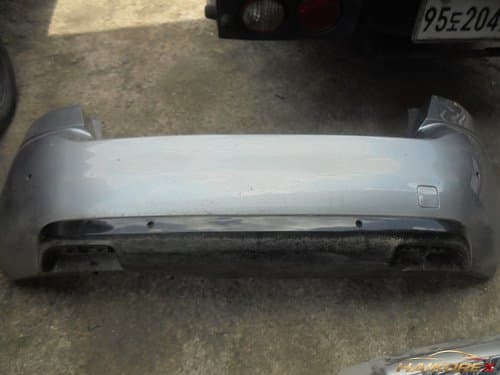 Накладка бампера заднего Peugeot 308 2-го поколения с отверстиями под датчики (4 отверстия) 15-16