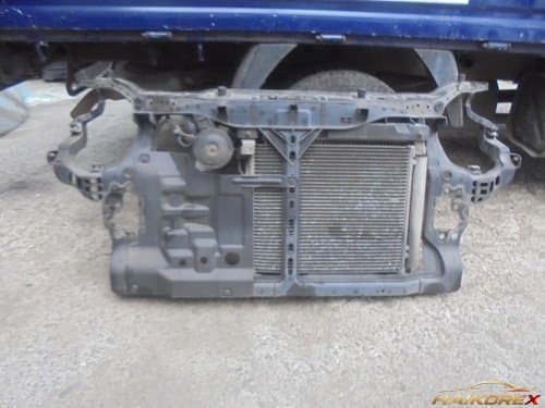 Радиатор в сборе с кронштейном, конденсором и вентилятором Hyundai i10 (2007-2009)