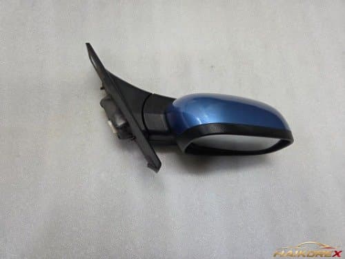 Боковое зеркало Spark, правое (пассажирское), ручная складка, LED, 6 контактов, синий металлик, 2013-2015