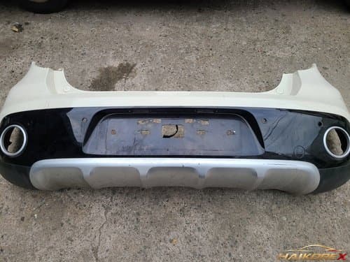 Крышка бампера задняя Hyundai Soul (верхняя 86611B2500 + нижняя 86612B2100) с 4 отверстиями под датчики