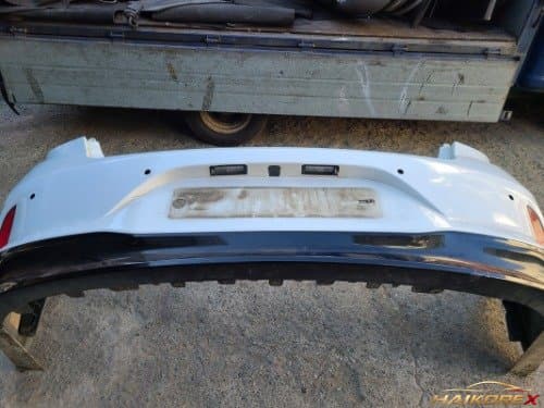 Крышка заднего бампера в сборе LF Sonata New Rise верхняя 86611C1700 + нижняя 86612C1740 с датчиком 4 отверстия