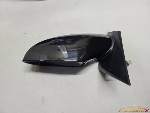 Боковое зеркало (зеркало заднего вида) Hyundai Sonata YF (2009-2012) водительское, с электрообогревом, ручной складыванием, черный (черный алмаз)