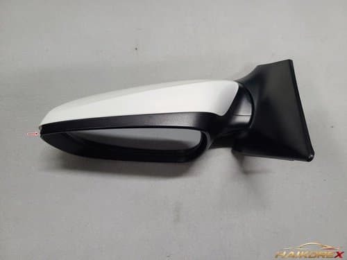 Боковое зеркало Elantra MD левое (водителя) (6 контактов) механическое складывание LED 876103X000-DS RBD керамический белый 10-13 класс C (поврежден внутренний корпус)