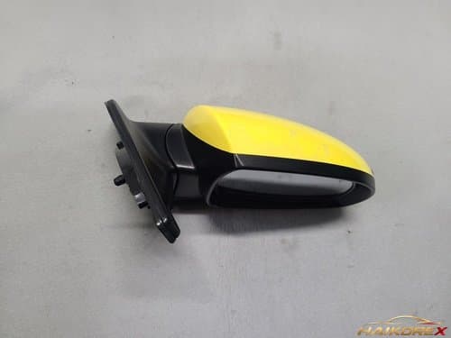 Боковое зеркало заднего вида правое Daewoo Matiz (New Morning) (2007-2009) электрическое складное с подогревом желтое