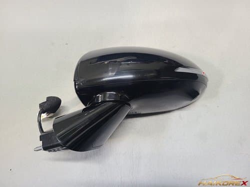 Боковое зеркало Hyundai Sonata DN8 водителя с LED, камерой, обогревом и электроскладыванием (7+1 контакт) 87610L1110EB черное эбони глянцевое (класс B, с царапинами)