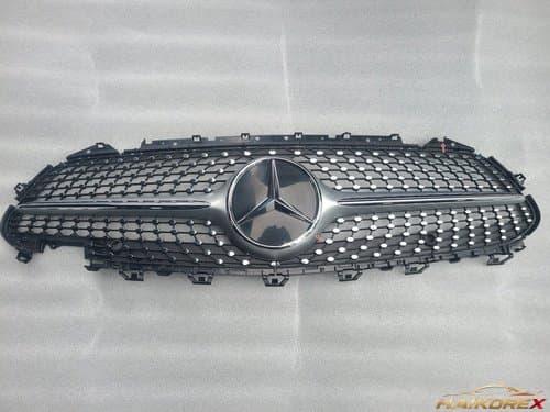 Решетка радиатора Mercedes-Benz CLS C257 A2578852002 (2 отверстия под датчик, без камеры)