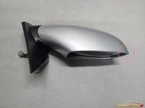 Боковое зеркало Hyundai Sonata YF правое (2009-2012), электрическое складывание, 7 контактов, серебристое, со сколом