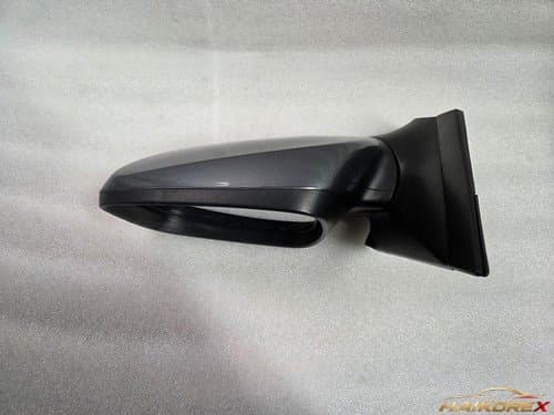 Боковое зеркало Hyundai Accent (RB) водительское с электроприводом, обогревом и LED, 7-контактное, карбон-серое