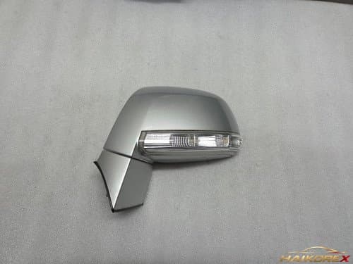 Боковое зеркало (зеркало заднего вида) Chevrolet Captiva (новое) водительское с электроприводом складывания и LED повторителем поворота, 8 контактов, серебристое, 13-16