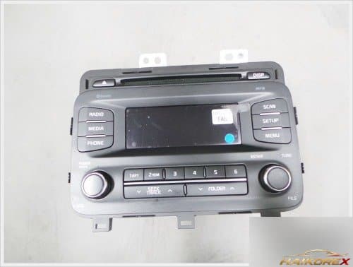 Автомагнитола K5 961702T810CA с Bluetooth, MP3, CD (фронтальная панель)