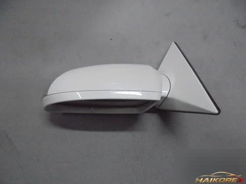 Боковое зеркало левое электроскладывающееся с LED, память, автозатемнение U4 белый перламутр (повреждено)