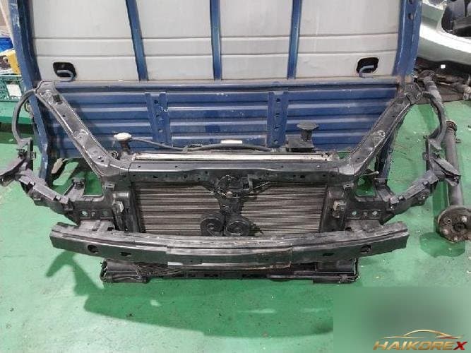 Hyundai Genesis 2011 — передняя панель с радиатором, конденсатором, вентилятором и интеркулером